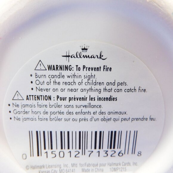 Hallmark Ceramic Heart Snowman Tealight Candle Holder Christmas w Wreath - Picture 12 of 12